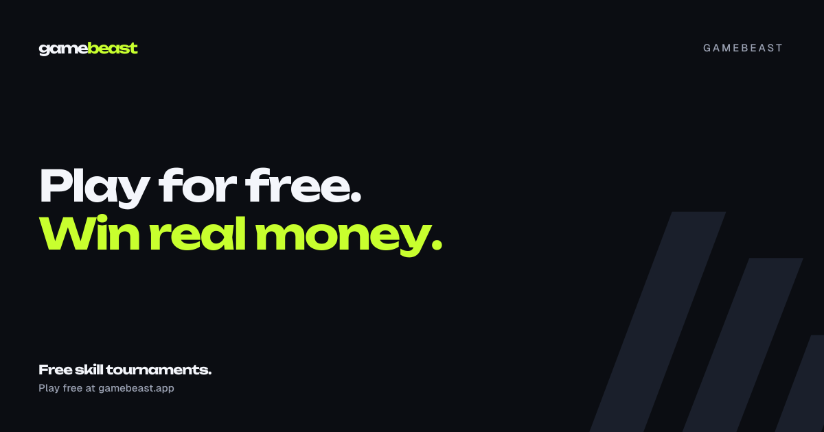GameBeast — Free skill tournaments with real cash prizes